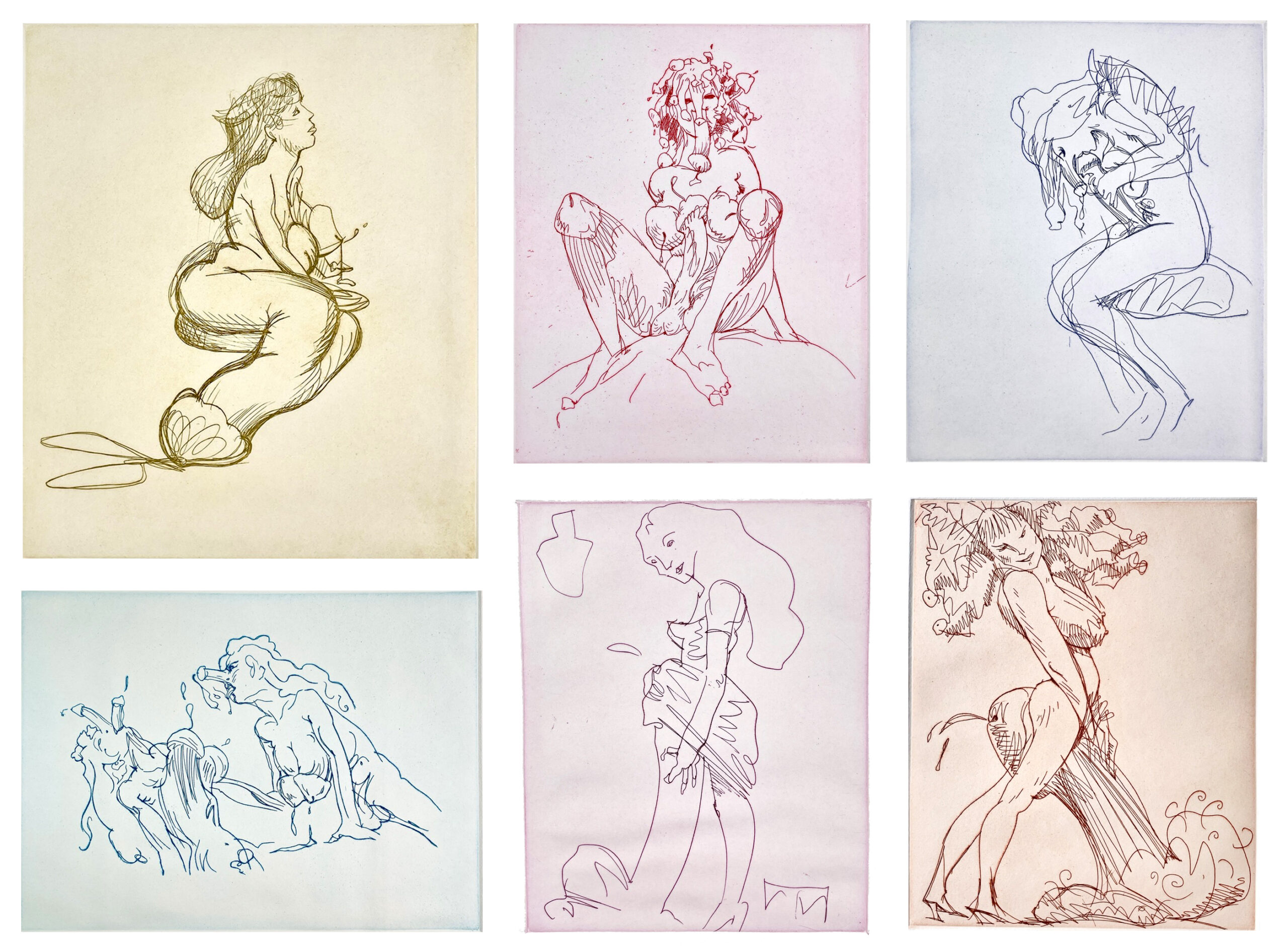 Erotic Fantasy Suite (set of 6 prints) by Claes Oldenburg
