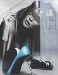Smoking Stiletto by Amanda Johnstone at Addicted Art Gallery