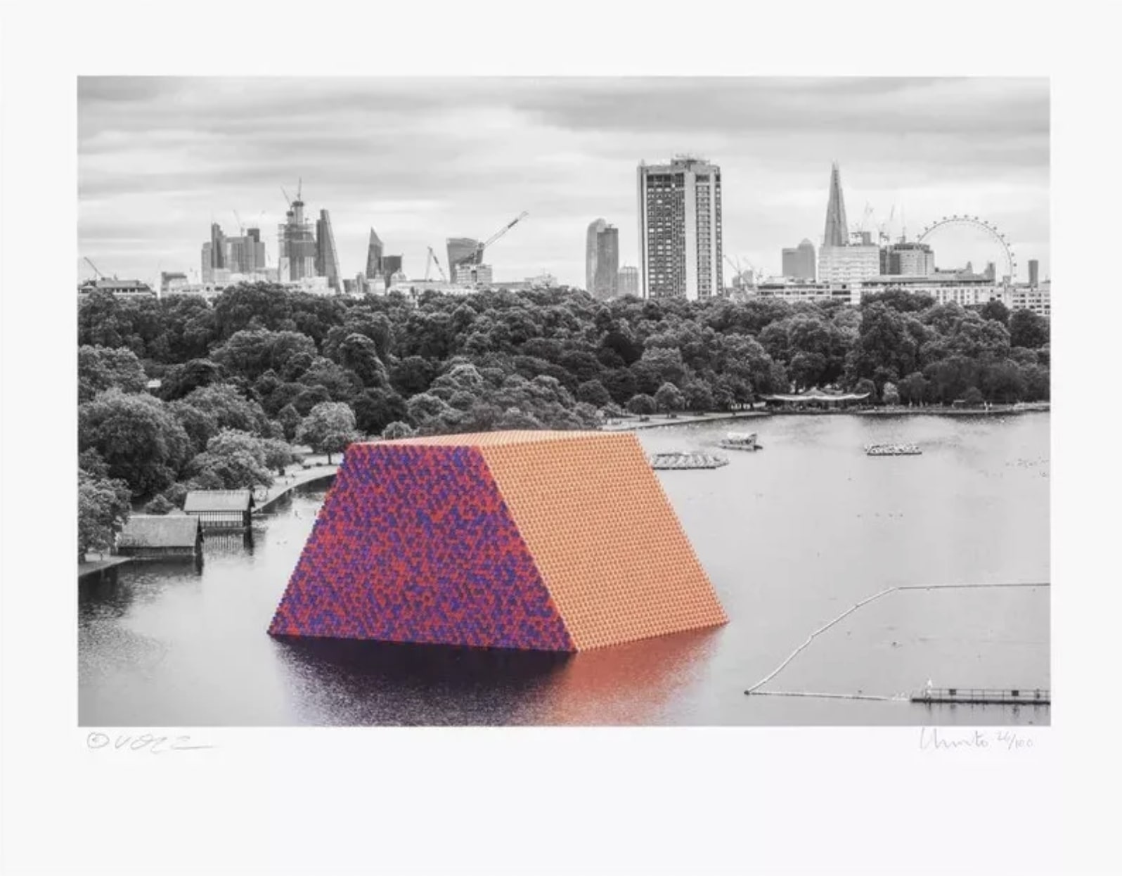 The London Mastaba by Christo and Jeanne-Claude