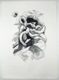 Woman Entwined in Giant Electric Cord (Edition A) by Claes Oldenburg at Petersburg Press