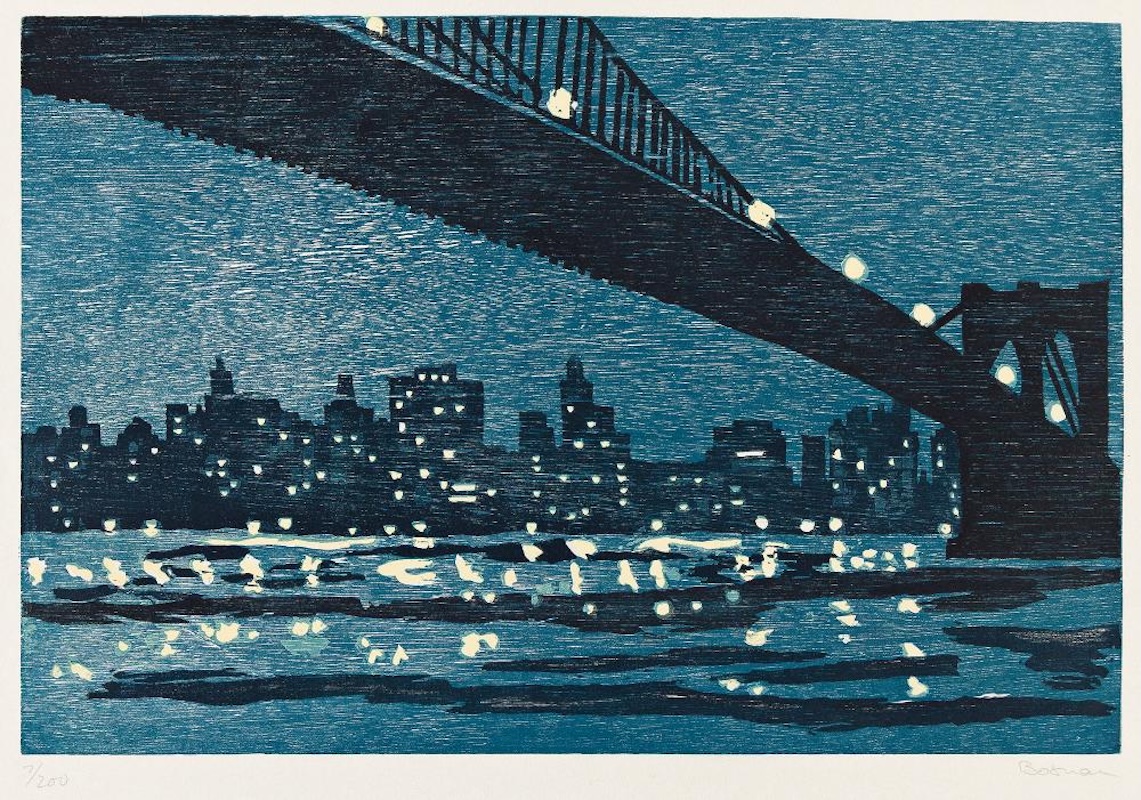 Brooklyn Bridge by Richard Bosman