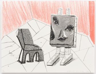 Celia with Chair, March 1986 by David Hockney at Leslie Sacks Gallery