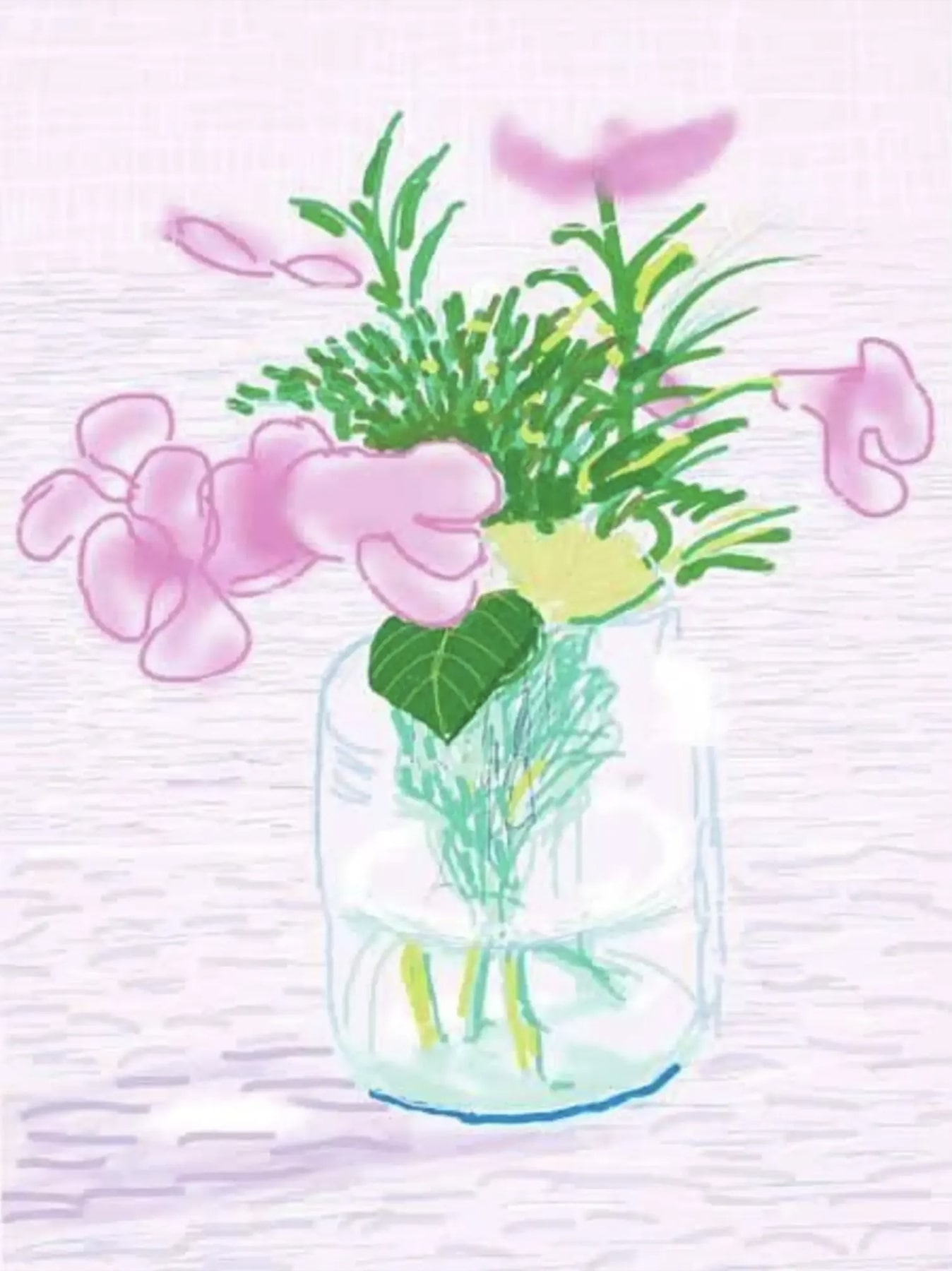 Lilacs by David Hockney