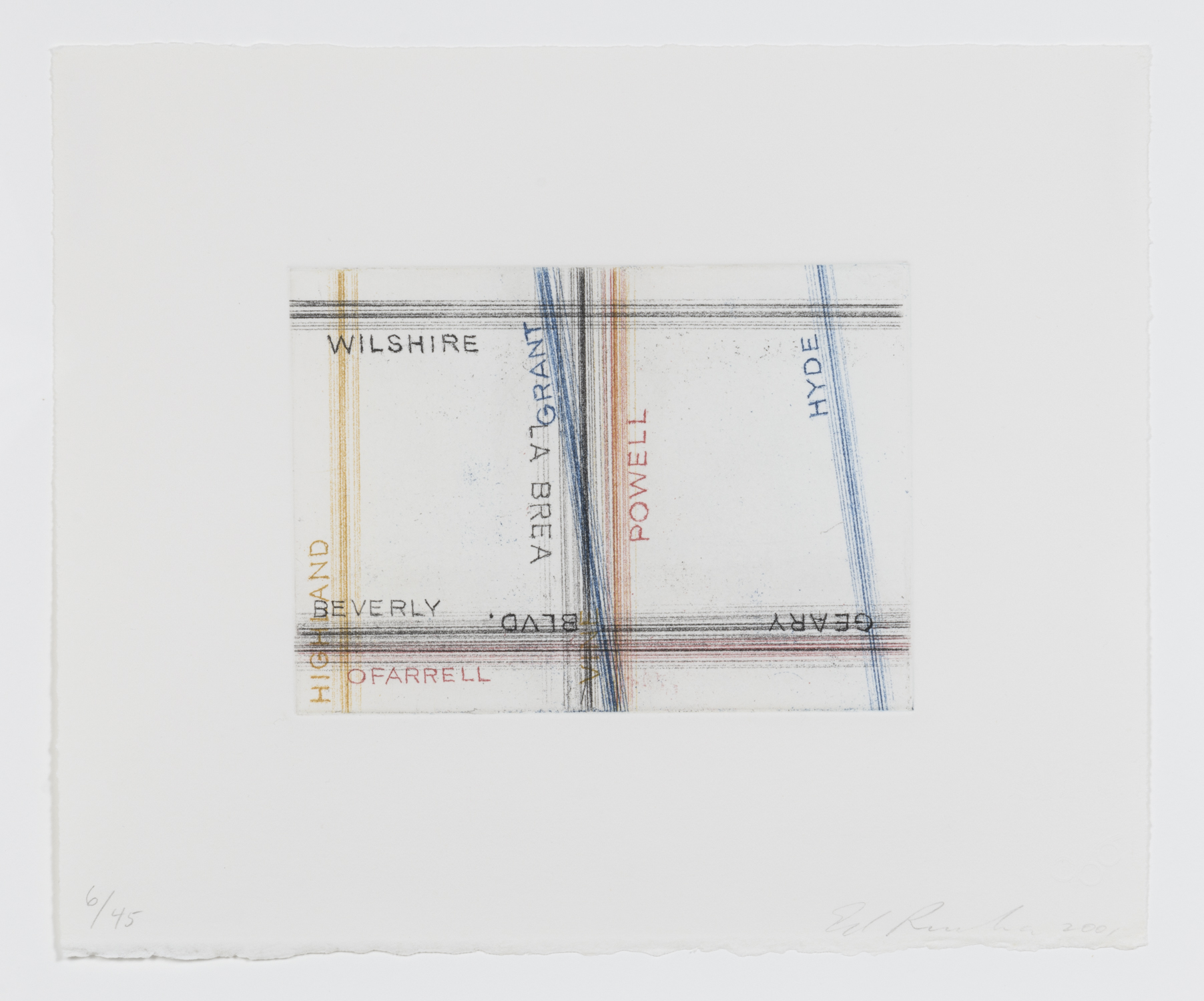 Wilshire, Grant, from Los Francisco San Angeles by Ed Ruscha