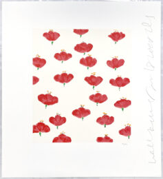Wallflowers (#32) by Donald Sultan at Leslie Sacks Gallery