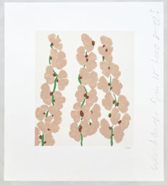 Wallflowers (#3) by Donald Sultan at Leslie Sacks Gallery