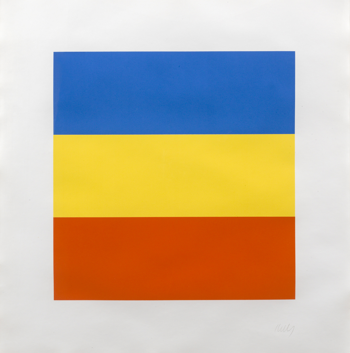 Blue Yellow Red by Ellsworth Kelly