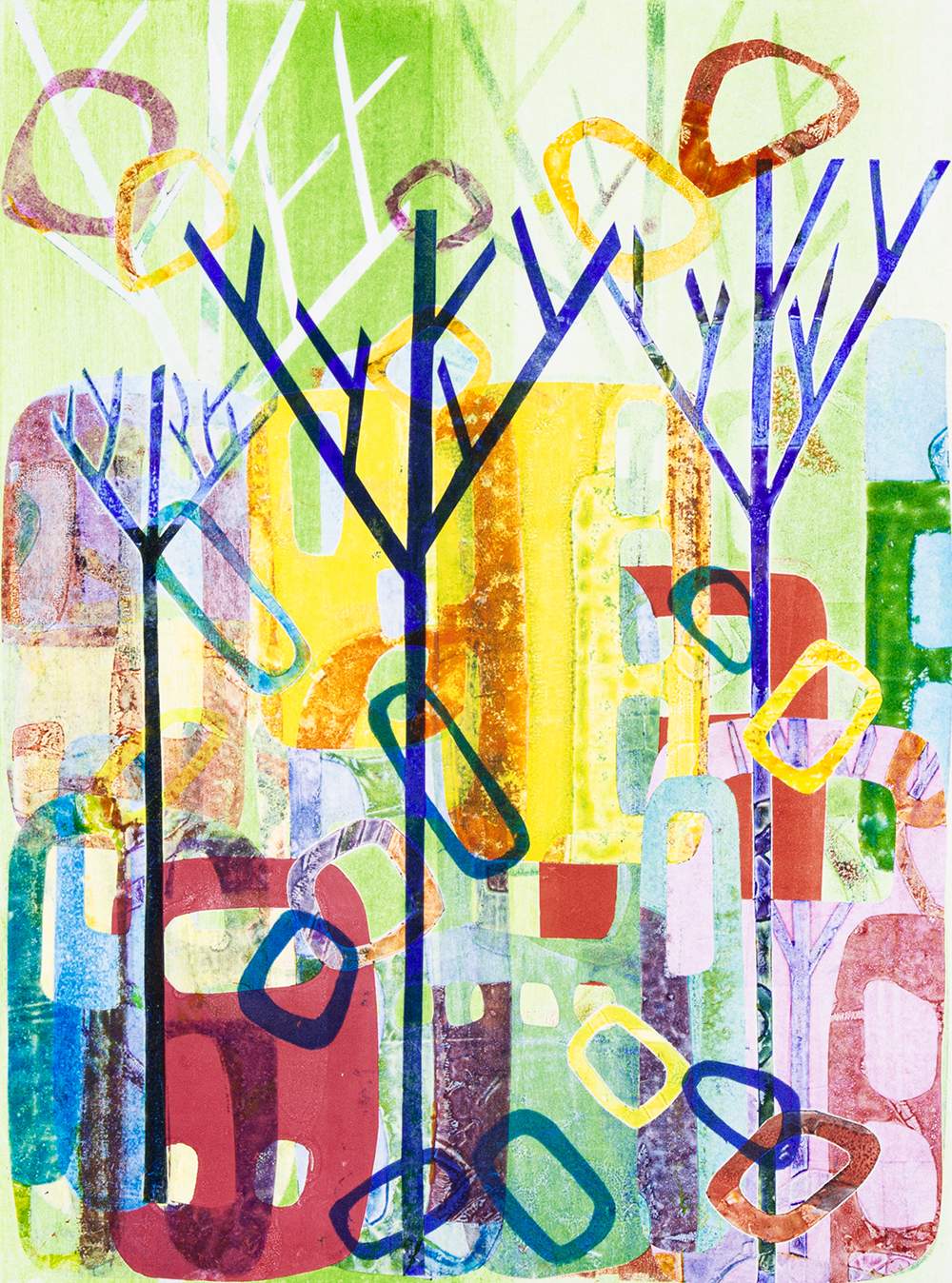 Cities and Trees 8 by Melanie Roschko