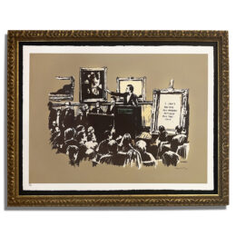 Morons (Sepia) by Banksy at Taglialatella Galleries