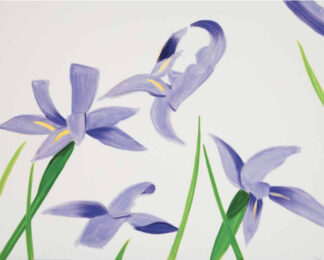 Purple Irises on White by Alex Katz at Michael Lisi/Contemporary Art