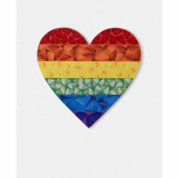 Rainbow Heart (Large) by Damien Hirst at Dovehouse Contemporary