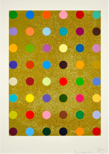 Aurous Iodide (with Gold Glitter) by Damien Hirst