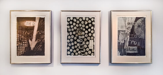 Untitled (Red, Yellow, Blue) by Jasper Johns at Jim Kempner Fine Art