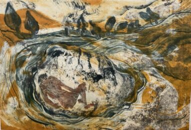 Woman Waiting,Fall by Deborah Freedman at VanDeb Editions