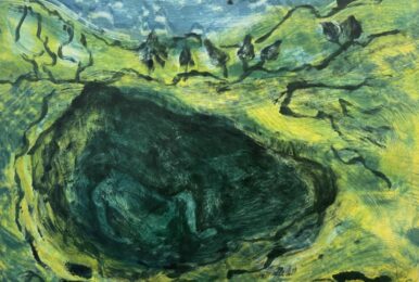 Woman Waiting, Sleep by Deborah Freedman at VanDeb Editions