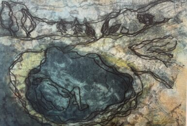 Woman Waiting, Trees by Deborah Freedman at VanDeb Editions