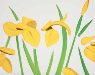 Yellow Flags on White by Alex Katz at Michael Lisi/Contemporary Art