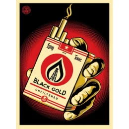 Black Gold by Shepard Fairey at Dovehouse Contemporary