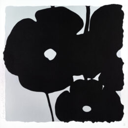 Black & Silver, Nov 6, 2015 by Donald Sultan at Jim Kempner Fine Art
