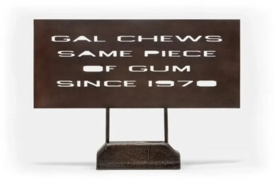 Gal Chews Same Piece Of Gum by Ed Ruscha at Dovehouse Contemporary