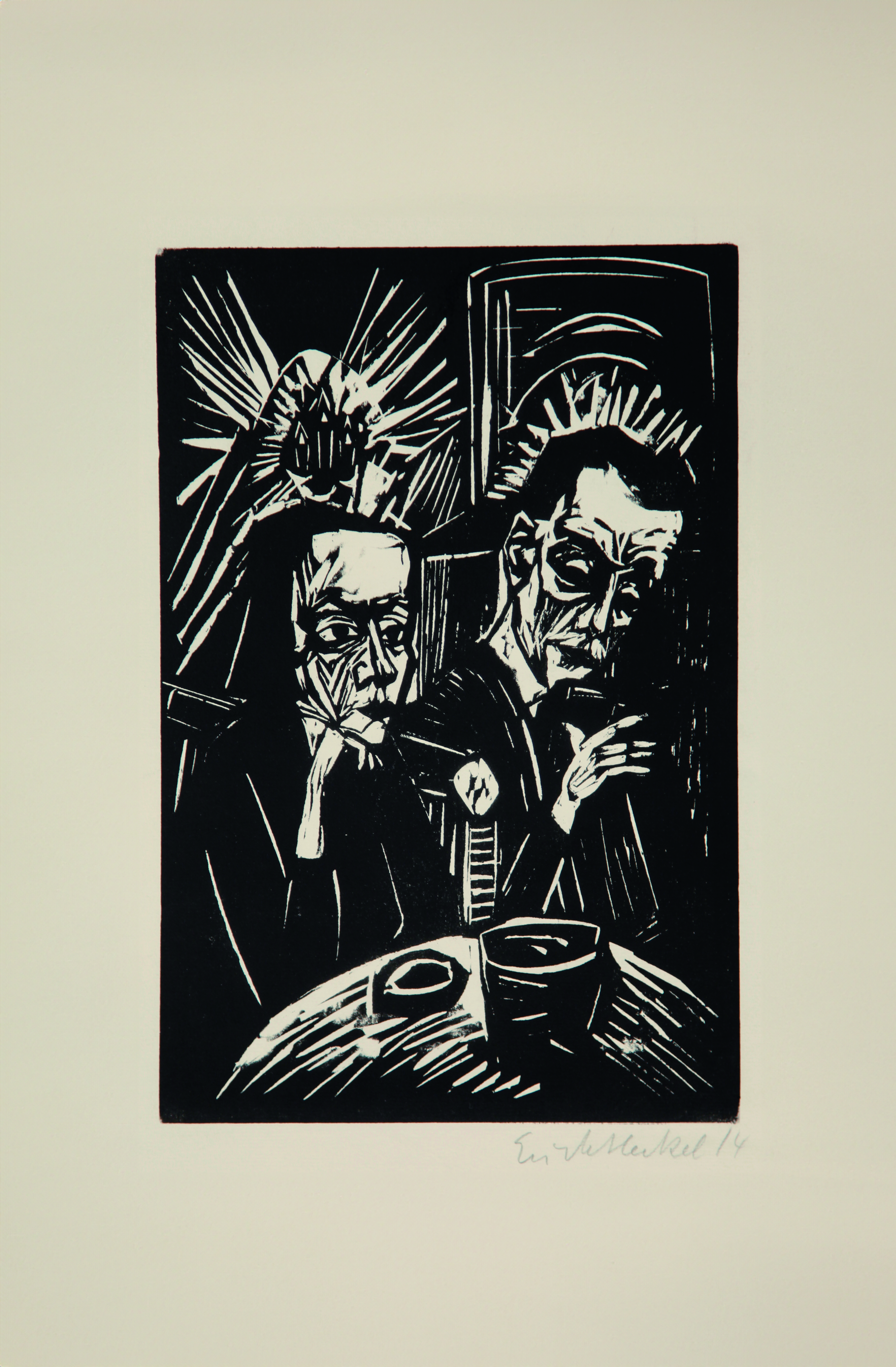Beim Vorlesen by Erich Heckel
