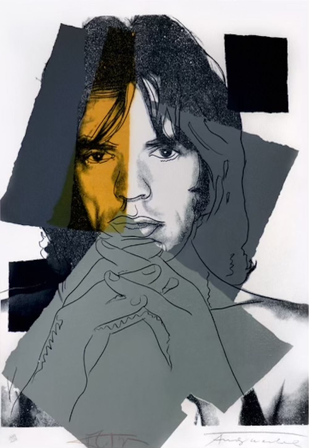 Mick Jagger, FS II.147 by Andy Warhol