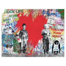 Juxtapose by Mr. Brainwash at Taglialatella Galleries