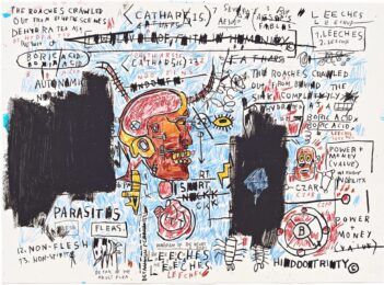 Leeches by Jean-Michel Basquiat at Taglialatella Galleries