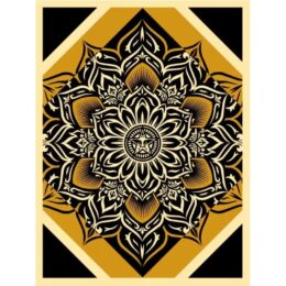 Lotus Diamond, Gold by Shepard Fairey at Dovehouse Contemporary