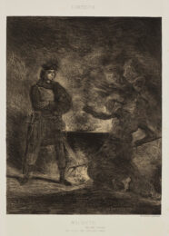 Macbeth consultant les sorcières (Macbeth consulting the witches) by Eugène Delacroix at Emanuel von Baeyer - Cabinet