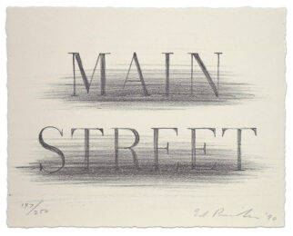 Main Street by Ed Ruscha at Krakow Witkin Gallery