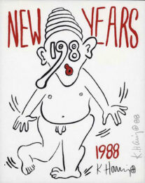 New Years Baby by Keith Haring at Gregg Shienbaum Fine Art