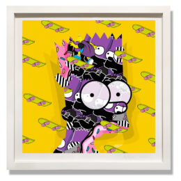 Nollie Front Foot Flip (Yellow) by Jerkface at Taglialatella Galleries