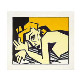 Reclining Nude, from Expressionist Woodcut Series by Roy Lichtenstein at Taglialatella Galleries