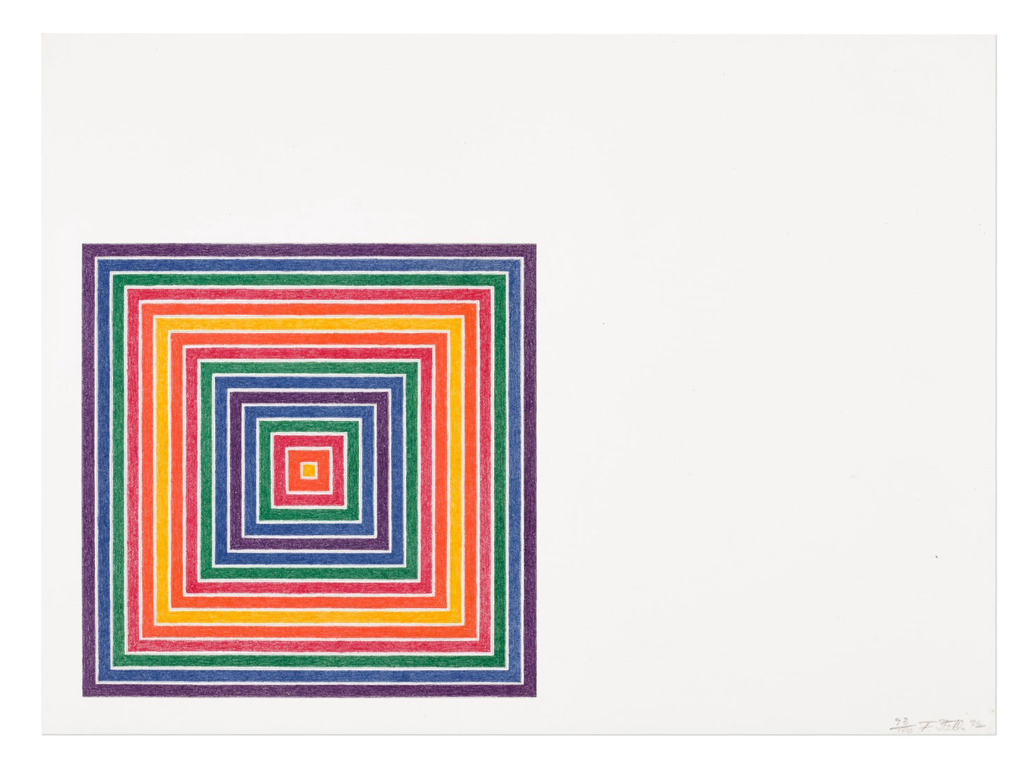 Honduras Lottery Co., from Multicolored Squares I by Frank Stella