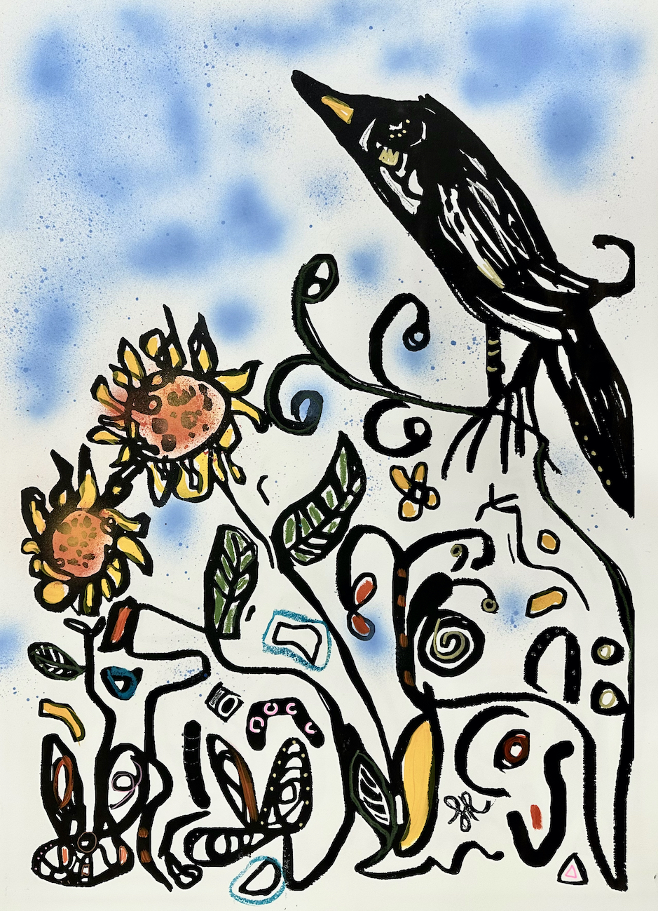 All Of A Flutter – Blue Sky by Samantha Redfern