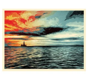 Sunset as the Fall Approaches by Shepard Fairey at Dovehouse Contemporary