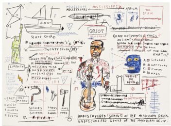 Undiscovered Genius by Jean-Michel Basquiat at Taglialatella Galleries