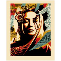 Welcome Visitors by Shepard Fairey at Dovehouse Contemporary