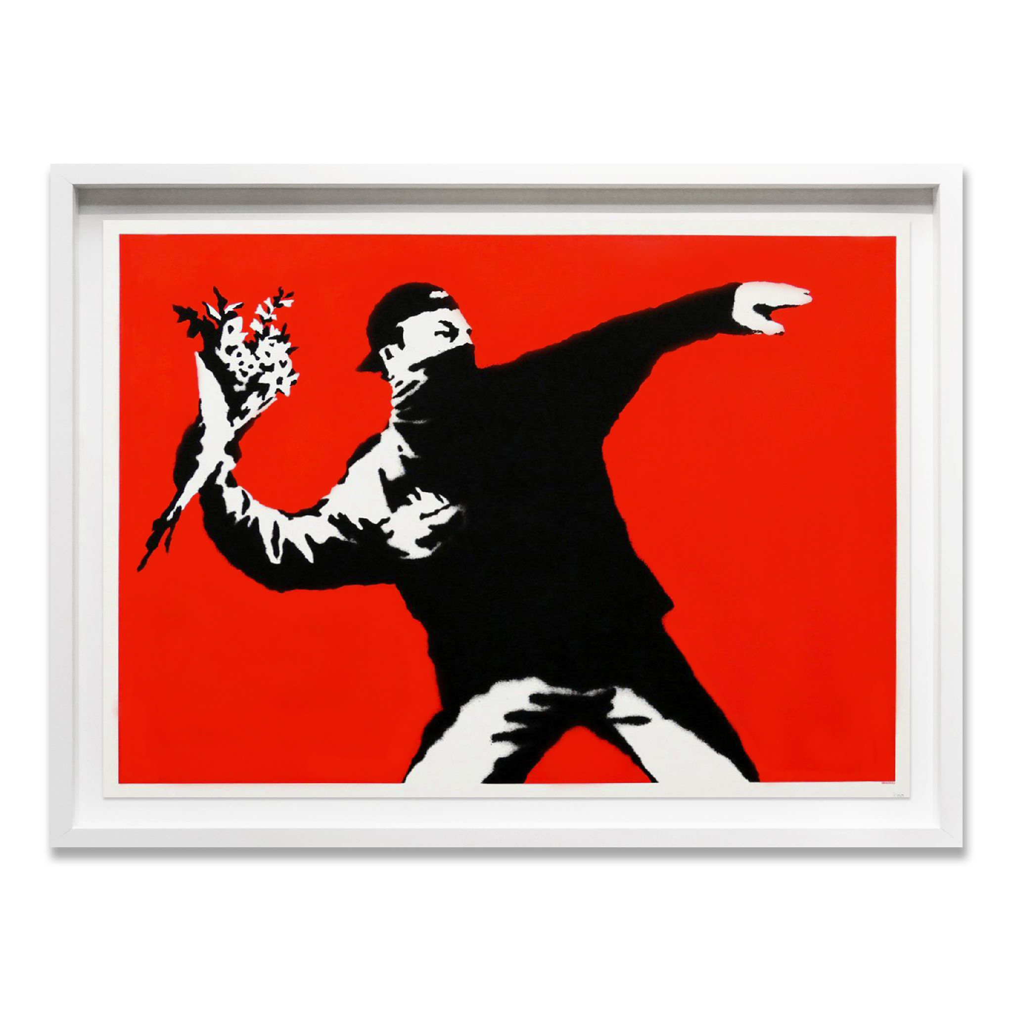 Love is in the Air by Banksy