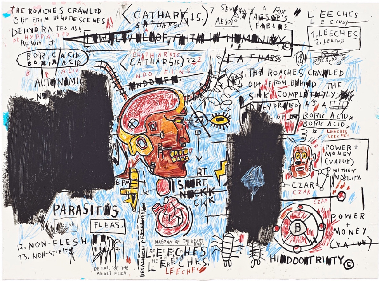 Leeches by Jean-Michel Basquiat