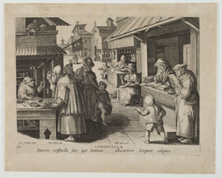 Conspicilla [The Invention of Eyeglasses] by Jan Collaert II at Sarah Sauvin