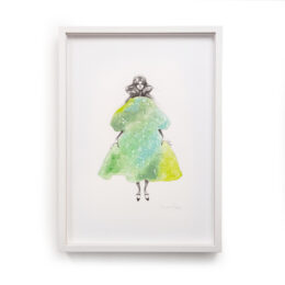 Green Diamond Dress by Candie Payne at RedHouse Gallery