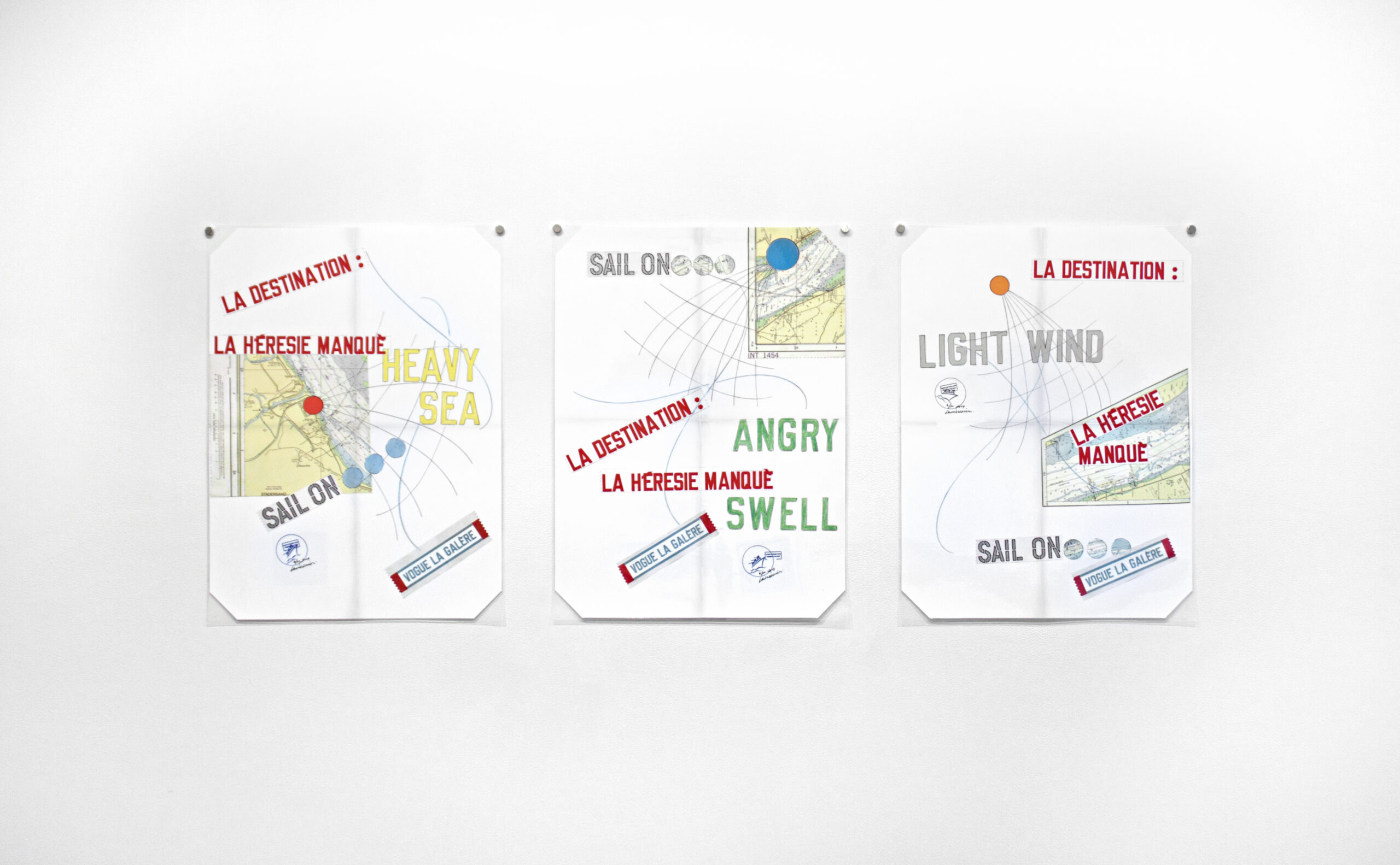 Vogue la galére by Lawrence Weiner
