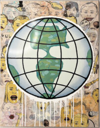 Lincoln Center Globe by Donald Baechler at ebo Gallery