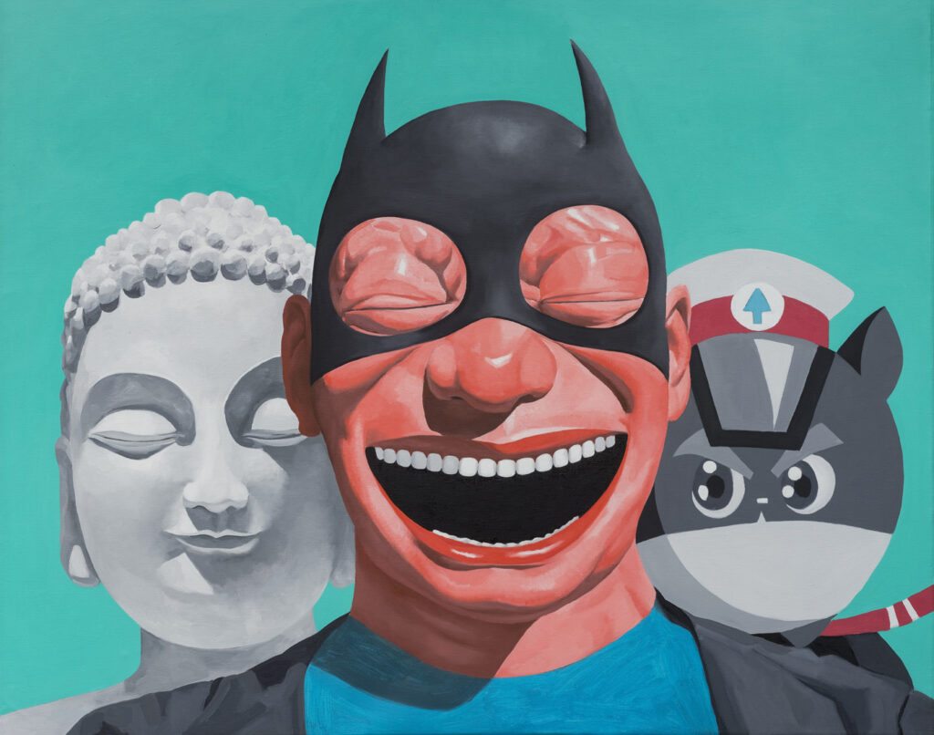 The Three Musketeers, Yue Minjun, Kenneth A. Friedman & Co.