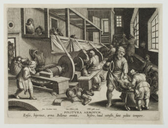 Politura Armorum [The Invention of the Polishing of Armour] by Jan Collaert II at Sarah Sauvin