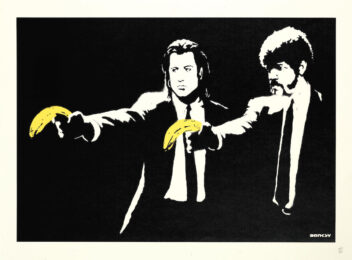 Pulp Fiction by Banksy at Zebra One
