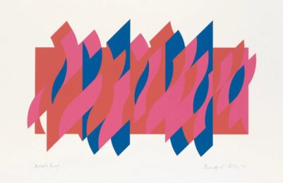 Red Red Blue by Bridget Riley at Zebra One