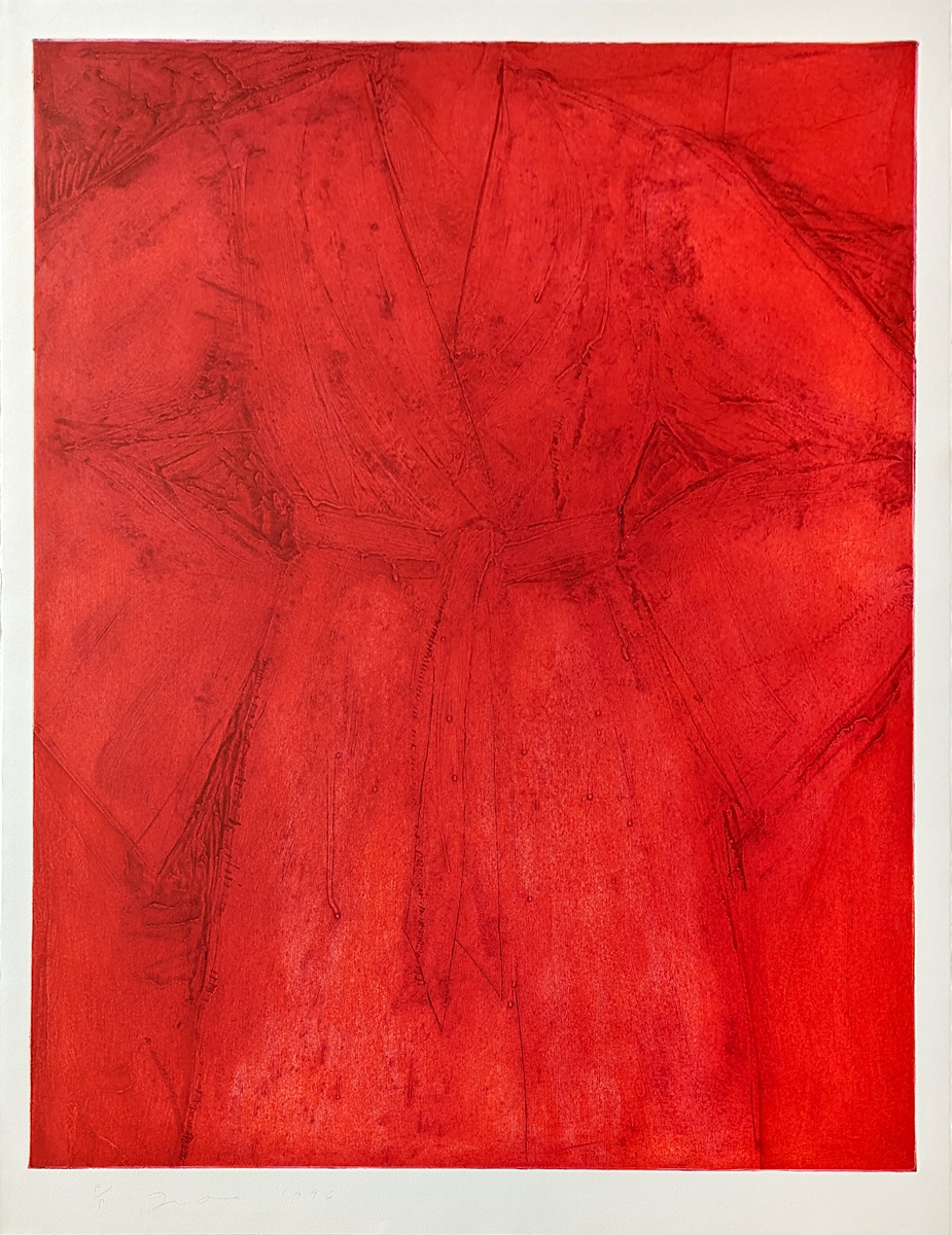 Red Sitting with Me by Jim Dine
